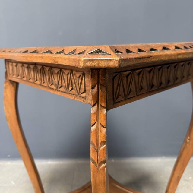 Antique Side Table Carved in Wood For Sale - Image 14 of 18