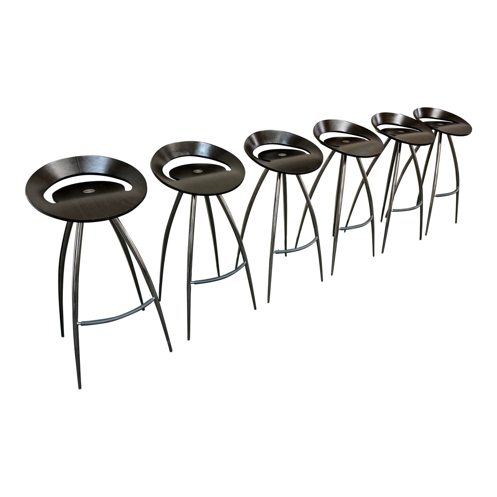 Design Group Italia Magis Lyra Counter Stools, Set of Six Chairish
