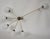 Vintage Brass and Glass Chandelier from Stilnovo, 1960s For Sale - Image 4 of 9