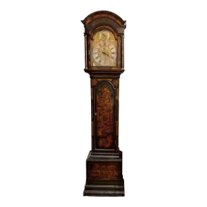 19th Century English Chinoiserie Decorated Tall Case Clock