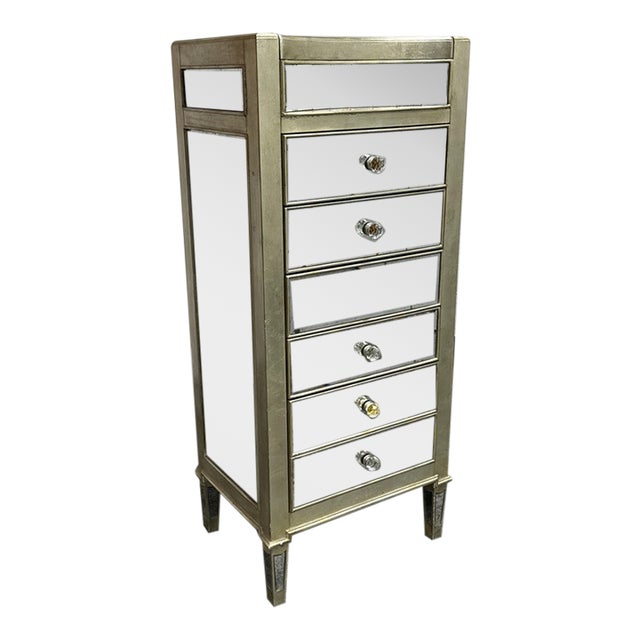 Caracole Twinkle Twinkle Mirrored Jewelry Armoire For Sale