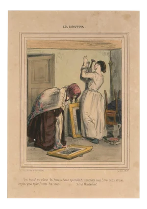 Les Lorettes - Original Lithograph by Paul Gavarni - 1841 1847