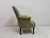 Antique Lounge Chair in Neutral Fabric, 1890s For Sale - Image 6 of 11