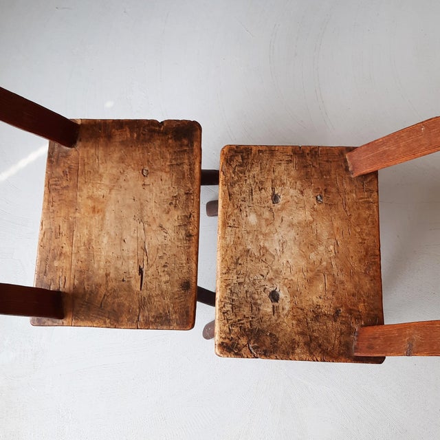 Antique 19th Century Farmhouse Chairs, Set of 2 For Sale - Image 15 of 17