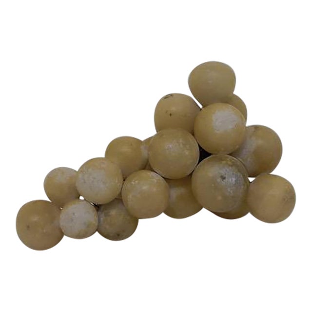 Vintage Italian Alabaster Grapes Cluster For Sale