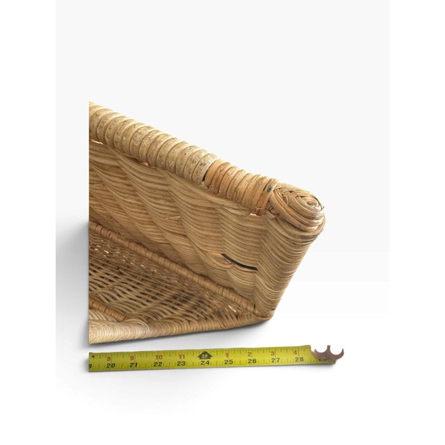 1990s Vintage Tiby Ikea Wall-Mounted Wicker Magazine Rack by Karl Malmvall For Sale - Image 10 of 10