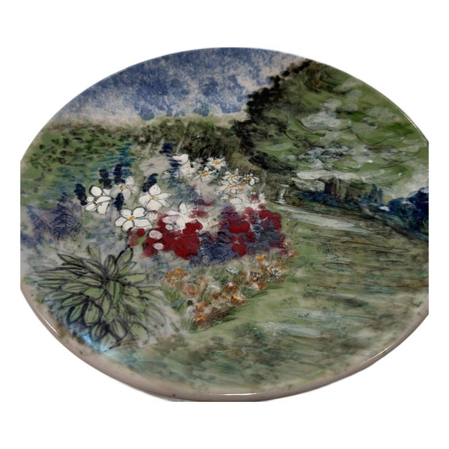 Late 20th Century Beautiful Highland stoneware Plate From Scotland For Sale