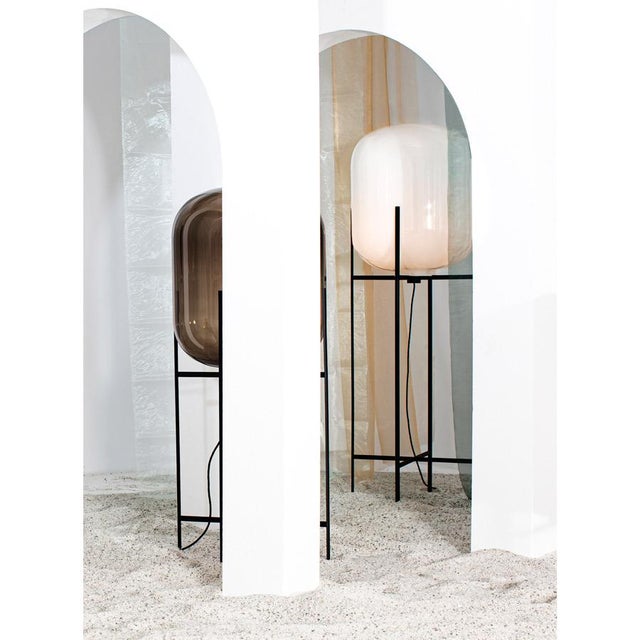<p>Designed by up-and-coming German designer Sebastian Herkner, <em>Oda Big</em> is a floor lamp made from a handblown...