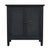 Spritely Home Accent Furniture Flagstaff 30 in. W Rectangular Wood 2 Door Cane Accent Storage Cabinet, Black Cane For Sale - Image 4 of 8
