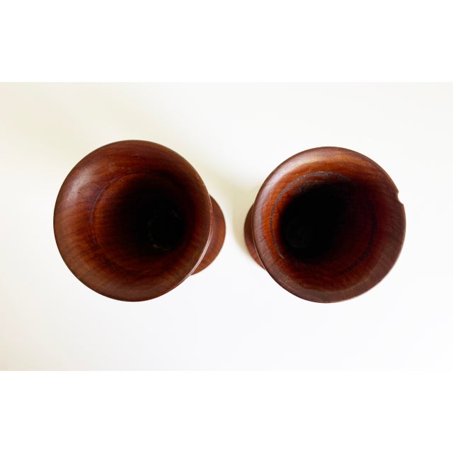 1930s Art Deco Treen Vases, a Pair For Sale - Image 9 of 10