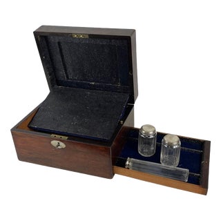 19th Century English Mahogany Writing Box For Sale