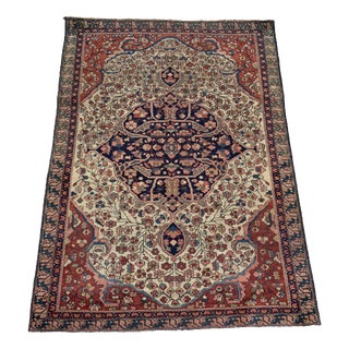 Sarouk Floral Medallion Rug by Ignoto for Ignoto For Sale
