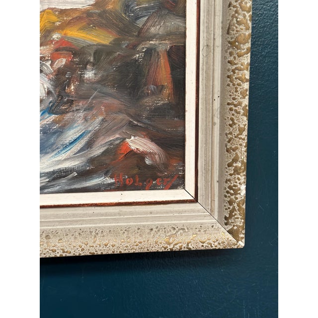 Holger Almquist, Sea, 1950s, Oil on Canvas, Framed For Sale - Image 12 of 18