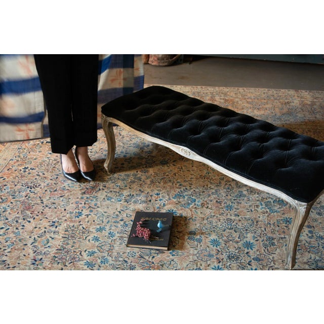 1920s 1920s Antique Allover Design Floral Rug Peach Blue Wool Hand-Knotted Rug - 11’6” X 14’7” For Sale - Image 5 of 10