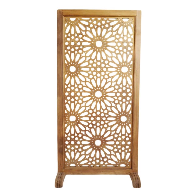 Vintage Large Moroccan Screen Panel For Sale