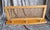 Mid-Century Modern Mid-Century German Wall-Mounted Coat Rack with Walnut Wood Frame, Brass Hooks and Wicker Hat Shelf, 1960s For Sale - Image 3 of 6