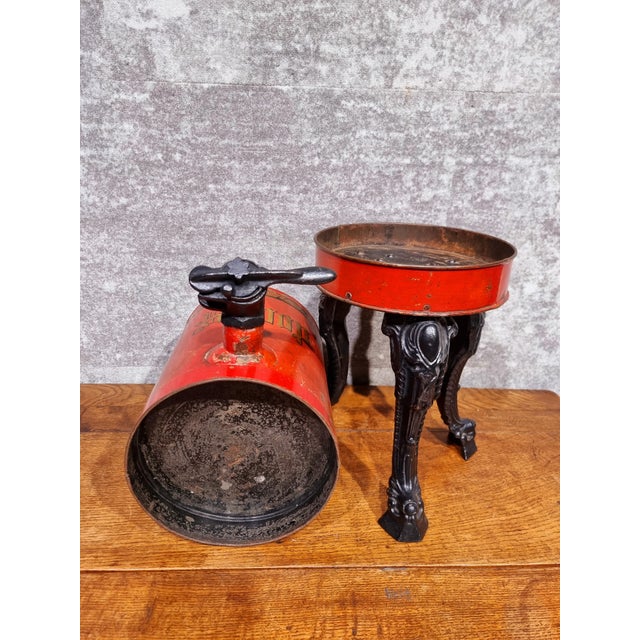 Industrial Vintage Cast Iron Decorative Syrup Dispenser, 1890s For Sale - Image 3 of 14