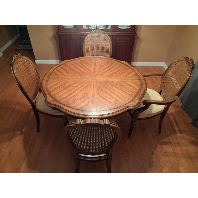 ​Vintage Raymond Sobota for Century Furniture Chandelette Oak Starburst Dining Set, 1969–1971 For Sale - Image 13 of 17