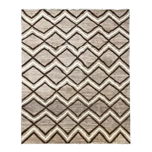 Hand Knotted Navajo Style Wool Rug. 09'00" X 11'03"