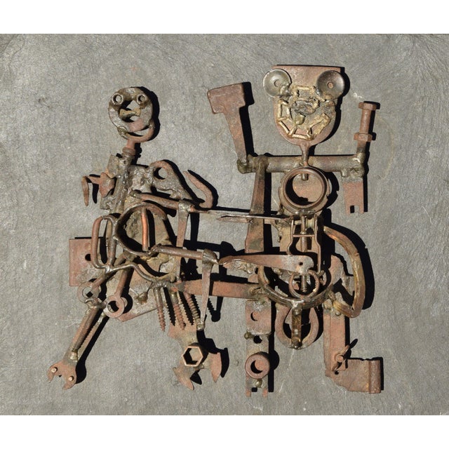 Günter Kämpfe, Coupled Pair, 1967, Metal & Slate For Sale - Image 11 of 11