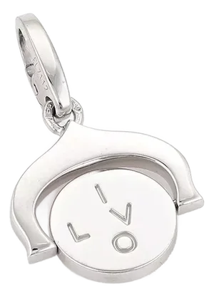 Cartier I Love You Spinner 18k White Gold Charm Pendant