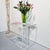 Plastic Acrylic Glass Side Table, 1980s For Sale - Image 7 of 12
