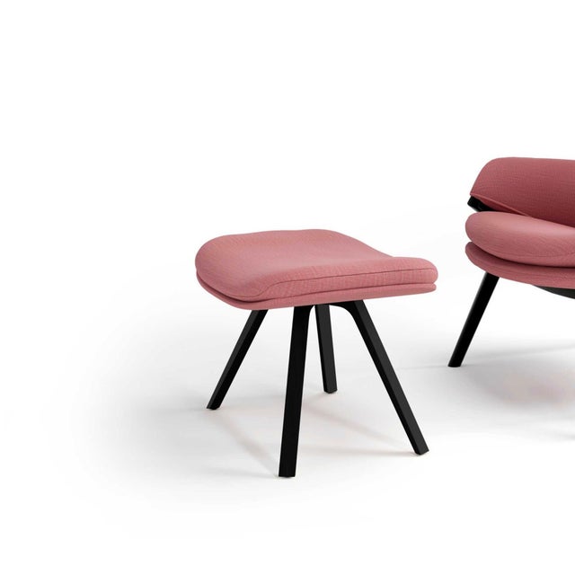 Wood Set of P22 Chair and Footrest by Patrick Norguet for Cassina For Sale - Image 7 of 14