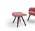 Wood Set of P22 Chair and Footrest by Patrick Norguet for Cassina For Sale - Image 7 of 14