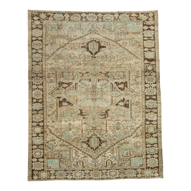 Turkish Vintage Rug 8'6" x 10'10" #17081 For Sale