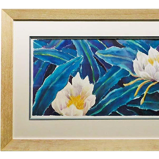 Nancy Denison "Untitled"Original Watercolor & Pastel Painting/Drawing of Flowers For Sale