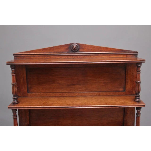 Wood Early 19th Century Oak Bookcase Cabinet For Sale - Image 7 of 11