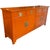 Hollywood Regency 1970s 72" Finished Electric Orange 4 Door 4 Drawer Henredon Vintage Buffet For Sale - Image 3 of 5