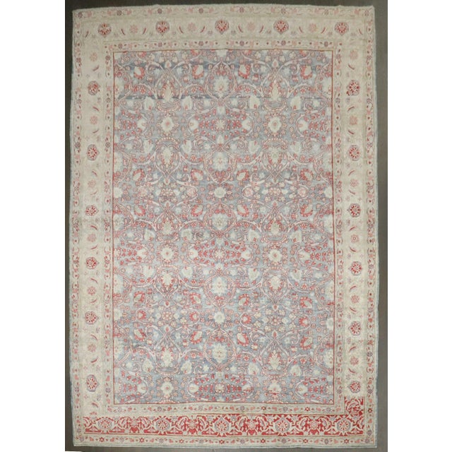 Persian Antique Zabihi Collection Persian Tabriz Room Rug - 9'2" x 12'4" For Sale - Image 3 of 10