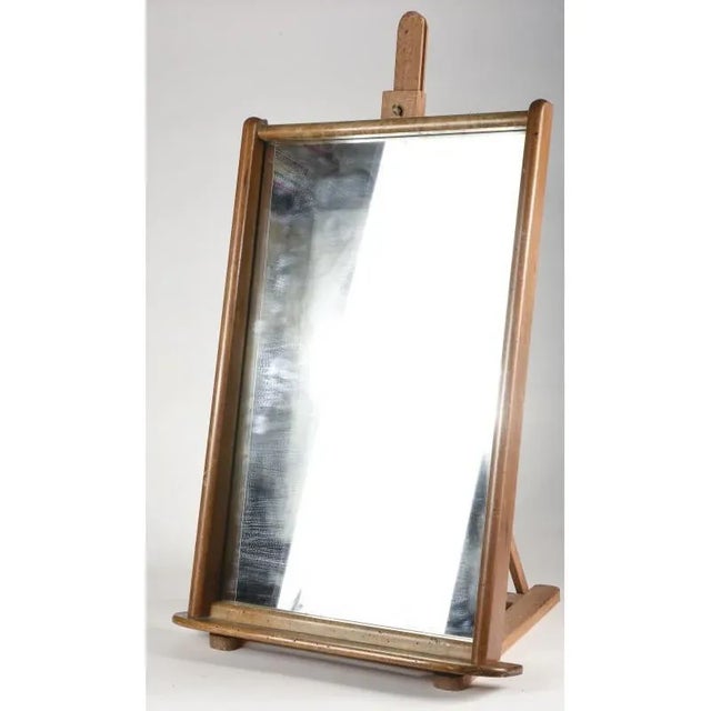 Mirror with Wooden Shelf, 1940s For Sale - Image 4 of 6