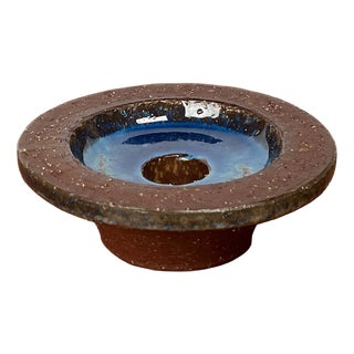 Mid-Century Modern Danish Studio Pottery Candleholder from Michael Andersen Keramik, Bornholm, 1960s For Sale