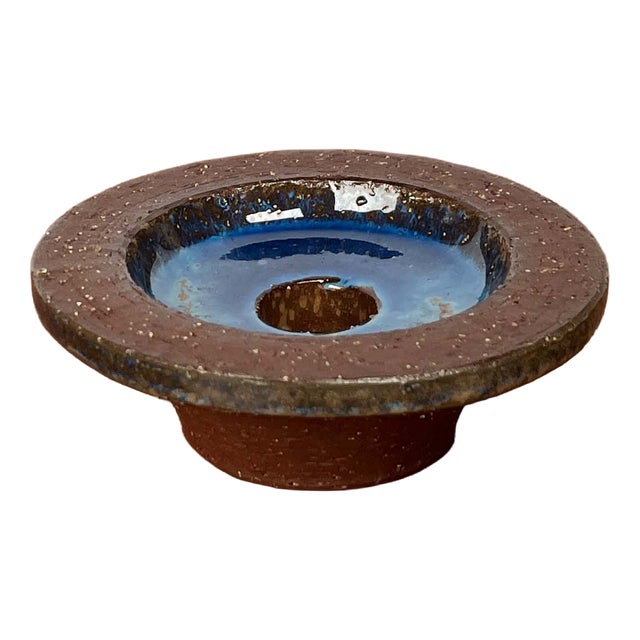 Mid-Century Modern Danish Studio Pottery Candleholder from Michael Andersen Keramik, Bornholm, 1960s For Sale