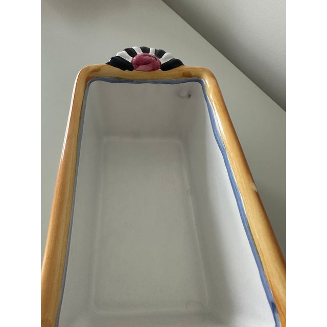 Modern MacKenzie-Childs Piccadilly Little Loaf Pan For Sale - Image 3 of 4