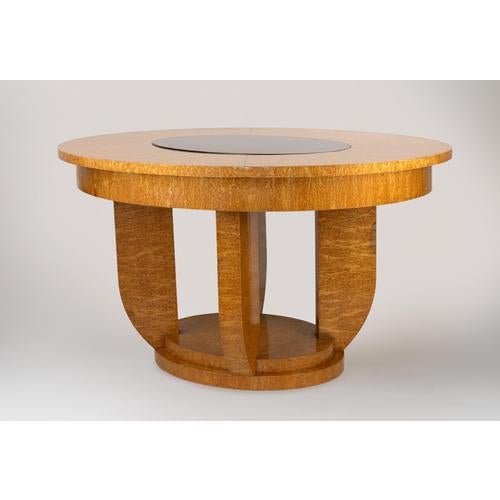 Art Deco Round Dining Table For Sale - Image 4 of 8