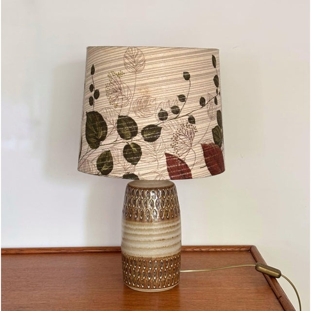 1960s Table Lamp with Ceramic Base by Einar Johansen for Søholm, 1960s For Sale - Image 5 of 8
