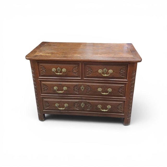 18th Century Chestnut and Oak Chest of Drawers For Sale - Image 10 of 10