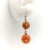 1870 Victorian 18K Gold French Coral Ball Dangle Earrings - 2 Pieces For Sale - Image 4 of 6