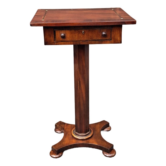 William IV Mahogany Single Drawer Side Table, Circa 1830s For Sale