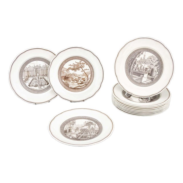 Wedgwood the Garden Club of America Plates, 12 For Sale