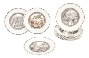 Wedgwood the Garden Club of America Plates, 12
