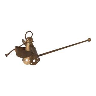 Vintage Brass Angel Candle Snuffer For Sale