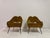 This elegant pair of 1950s Italian armchairs embodies the sculptural softness and refined proportions characteristic of...