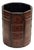 Vintage Faux Leather Trompe l'Oeil Book Spine Wastebasket - Maitland-Smith Style For Sale