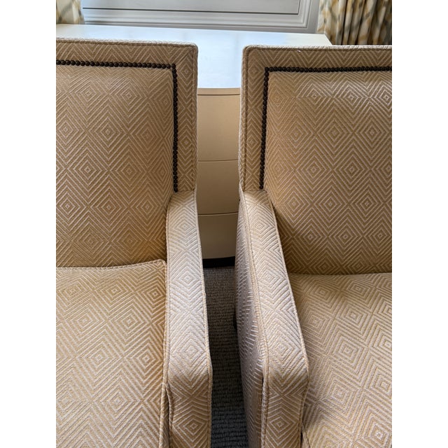 Pair Wesley Hall Lounge Chairs For Sale - Image 10 of 17