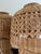 Wood Vintage Wicker Urn Table Lamps With Rattan Shades a Pair For Sale - Image 7 of 12