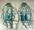Exquisite Pair of Vintage Solid Brass Hexagonal Wall Lanterns For Sale - Image 9 of 17